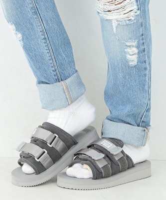 SUICOKE×Ray BEAMS MOTOビブラムソール（グレー）
