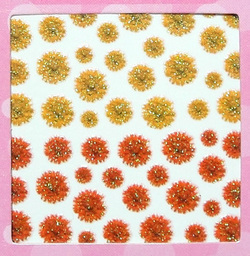 押し花のネイルシール ちょっとキラキラ