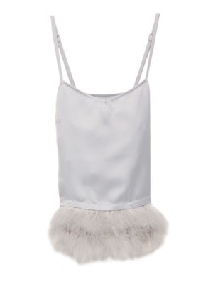 フェザー付きキャミソール