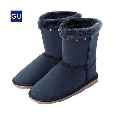 （GU）ＧＩＲＬＳムートンタッチブーツ（スタッズ）
