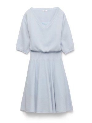 ウールカシミヤフレアーワンピース