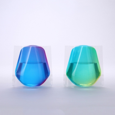 フラワーベースミニ　グリーン&ブルー