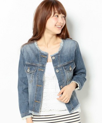 Another Edition デニムノーカラージャケット