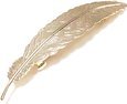 ゴールド フェザー モチーフ 羽 バレッタ　レディース ヘアアクセサリー