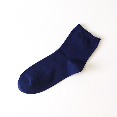 コットンブレンド無地ショートソックス