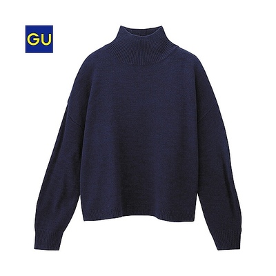 ボクシーハイネックセーター