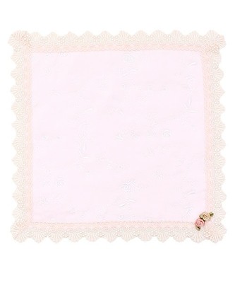 花刺繍レースハンカチ