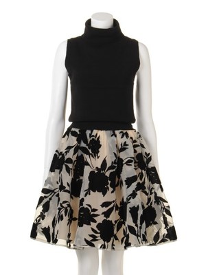 snidel (スナイデル)  フラワーフロッキーコンビワンピース