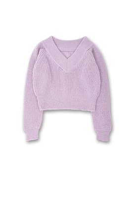 deicy バックVモヘアニットプルオーバー