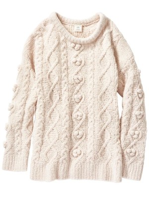 moco moco’スフレ’ポンポンミニドレス