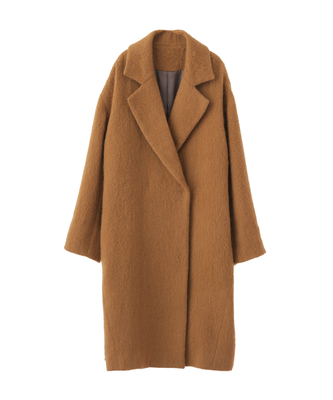 SHAGGY WOOL LONG COAT