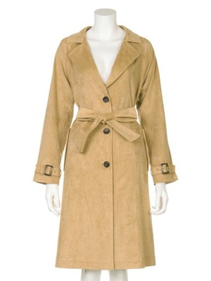 スエードトレンチコート