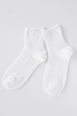 レーヨンスラブ混リブソックス13cm丈