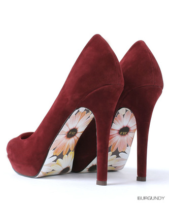 フラワーソールプレーンパンプス