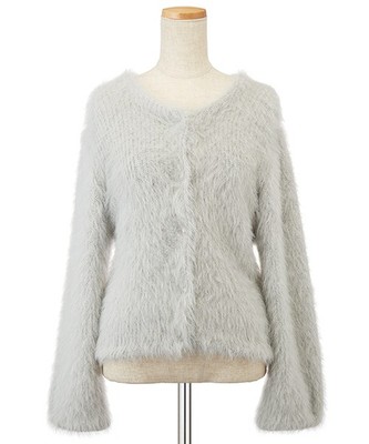 ソフトフェザーヤーンカーデ