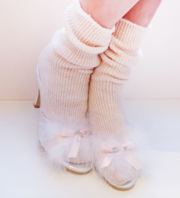 B.B. marabou mule / SILVER