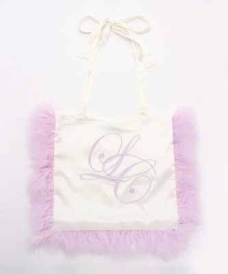 フェザーFURサテントートバッグ