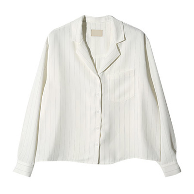 ピンストライプスキッパーシャツ