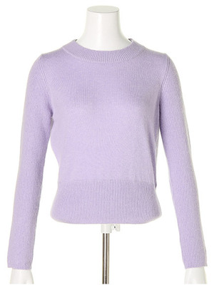 シンプル袖リブニット