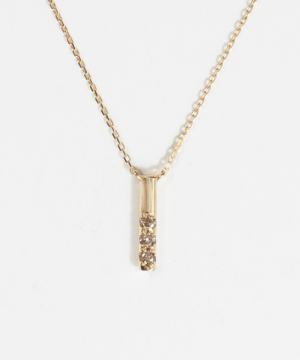 K18YG ラインズ ブラウンダイヤモンド ネックレス