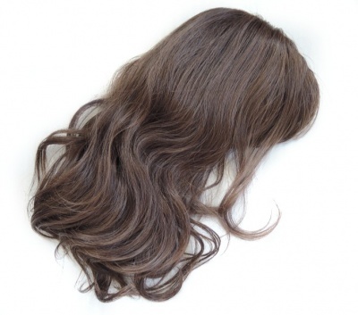 ふかし加工【うぶ毛風バングミディ】フェアリーマロン [品番UBFM]