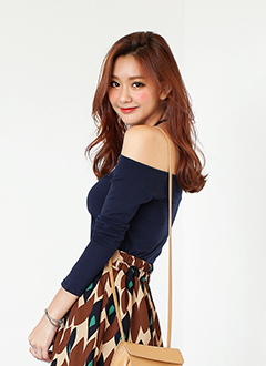 6colorsオフショルダーTシャツ・全6色・t45258