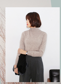 6colorスリムタートルニット・全6色・b43609