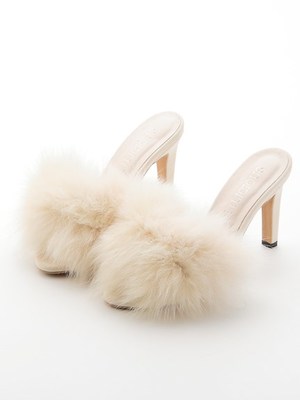 LILICIOUSフェザーFURミュール