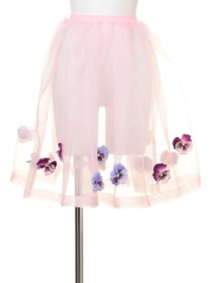 pansy organdie skirt