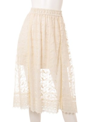 スリット入チュールレースSK