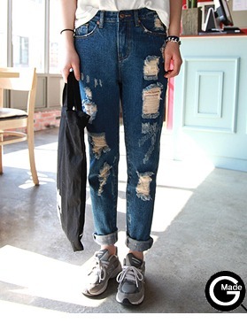 ストリート系ゆるデニム