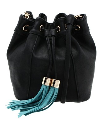 バイカラーミニ巾着ショルダー