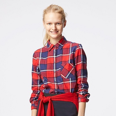 フランネルチェックシャツ（長袖）