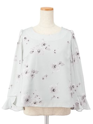 Oピオニーフラワーブラウス