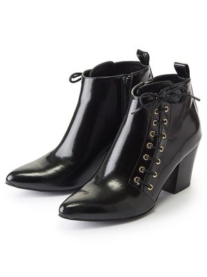 サイドレースアップショートブーツ