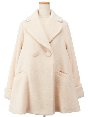 シャギーフレアーコート