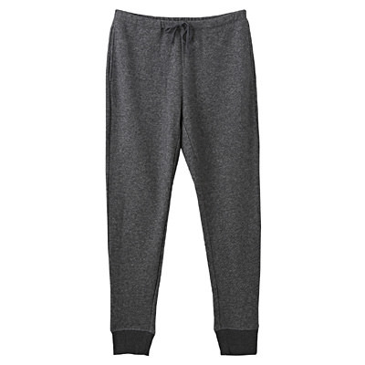 ストレッチ裏毛裾リブロングパンツ