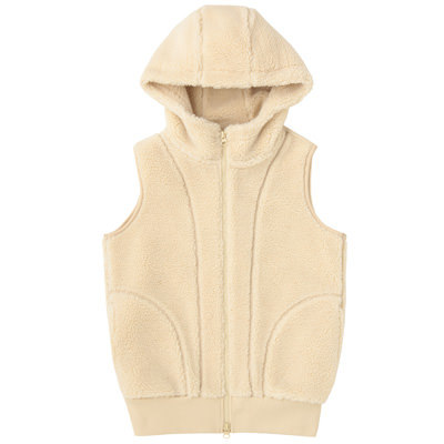 再生ポリエステル混ボアフリースベスト