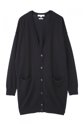 スーパーファインメリノウール12Gロングニットカーディガン