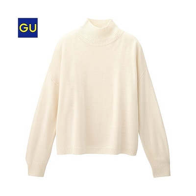 ボクシーハイネックセーター