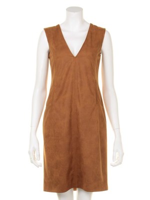 スウェードワンピース