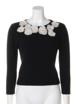  snidel (スナイデル)  フラワーモチーフニットプルオーバー