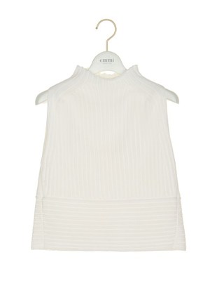emmi (エミ)  【emmi atelier】メッシュノースリプルオーバー