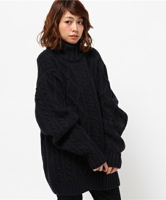 mystic 【HIGHLA】HLケーブルタートルニット