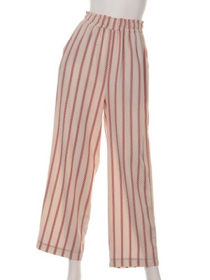 ストライプロングパンツ