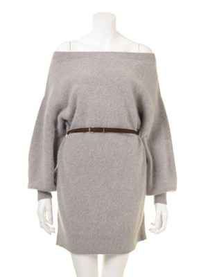 snidel   オフショルベルト付きニットワンピース