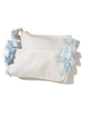 gelato pique (ジェラートピケ)  サテンリボンティッシュポーチ