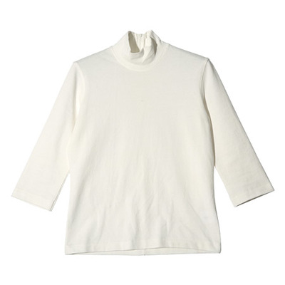 ハイネックスリム7分袖カットソー