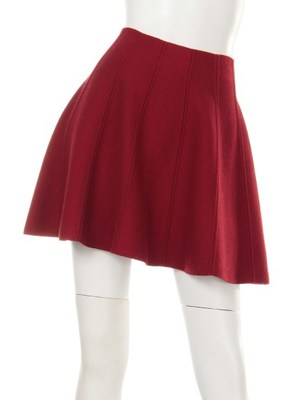 ニットフレアミニスカート