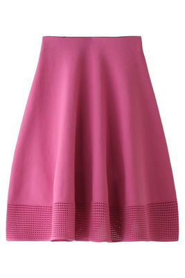 ニットカラーフレアスカート